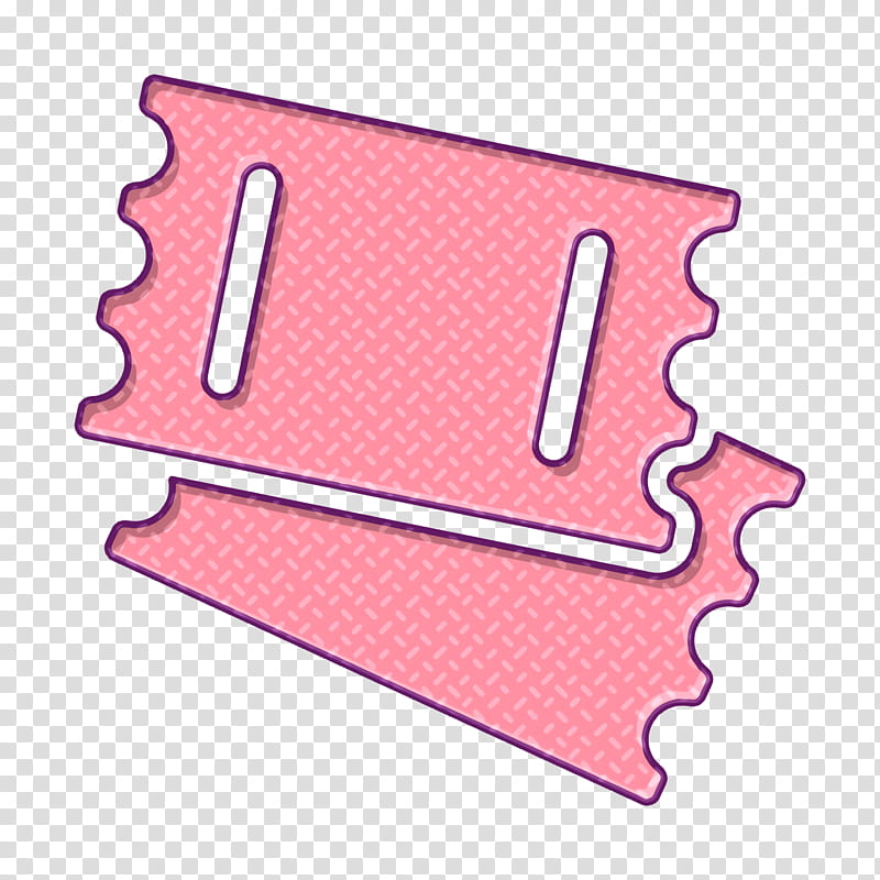 Tools and utensils icon Park icon Park tickets couple icon, Ticket Icon, Pink transparent background PNG clipart