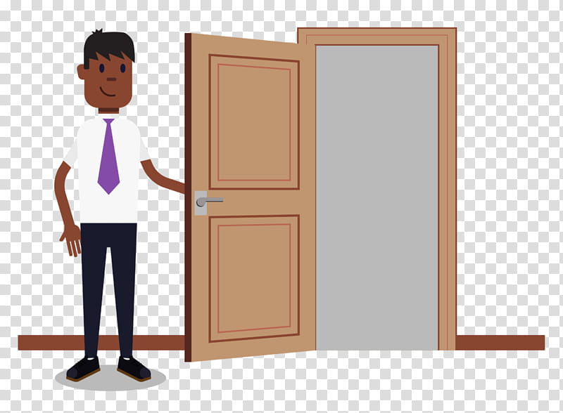 cartoon standing door furniture, Cartoon transparent background PNG clipart