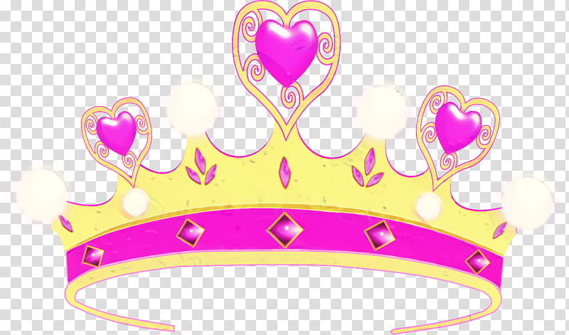 Heart Crown, Drawing, Tiara, Beauty Pageant, Headpiece, Pink, Hair Accessory, Jewellery transparent background PNG clipart