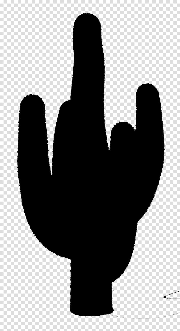 Cactus, Thumb, Silhouette, Line, Finger, Hand, Saguaro, Gesture transparent background PNG clipart