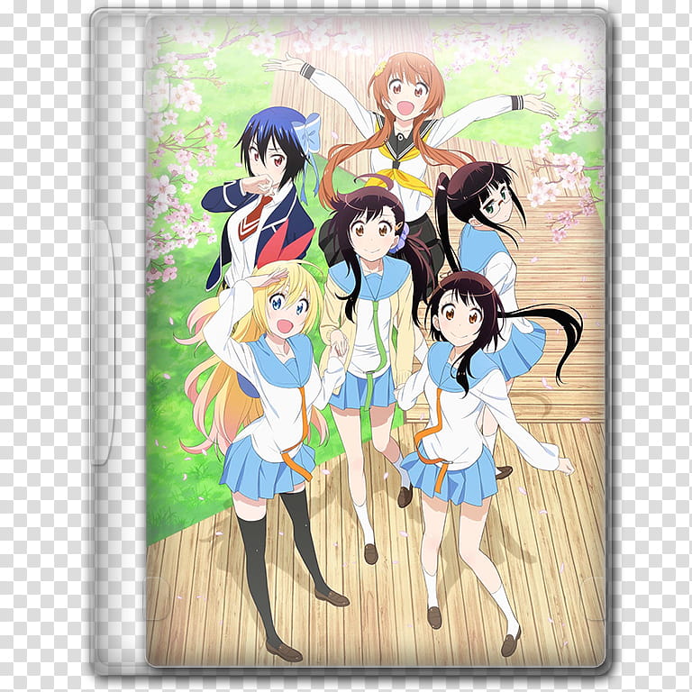 Anime  Spring Season Icon , Nisekoi, S, group of female anime characters transparent background PNG clipart