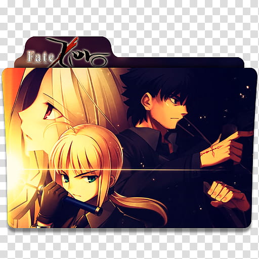 Anime Icon , Fate Zero v, brown and black Fate Fur folder transparent background PNG clipart