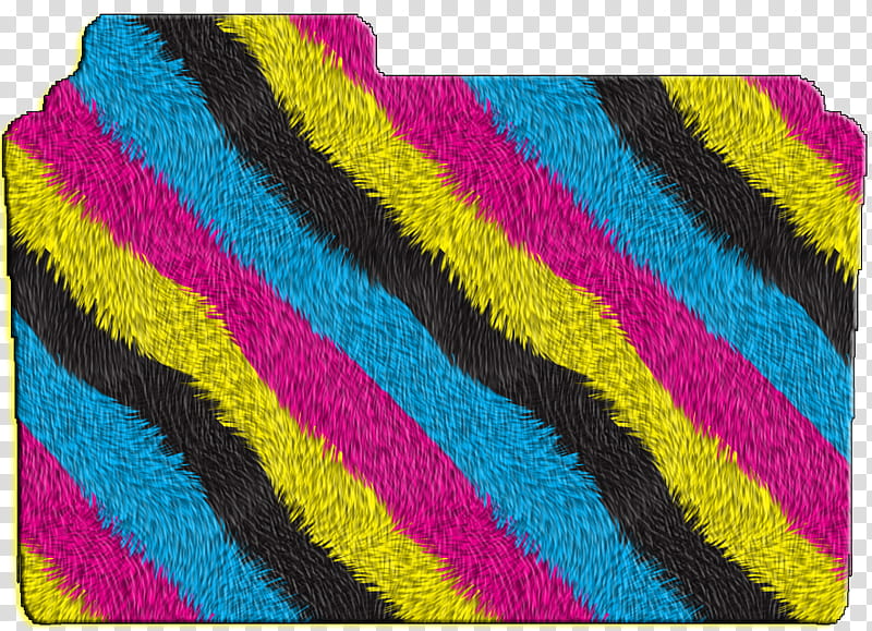 black, pink, yellow-green. and blue striped fur vehicle rug transparent background PNG clipart