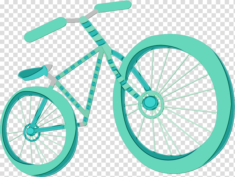 bicycle wheel bicycle part bicycle tire spoke vehicle, Watercolor, Paint, Wet Ink, Blue, Bicycle Accessory, Bicycle Frame transparent background PNG clipart