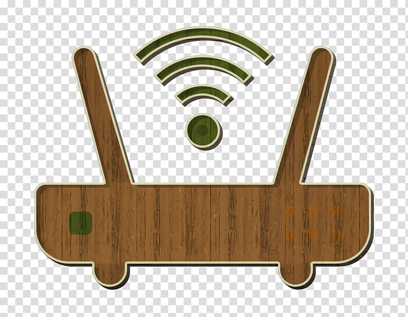 Hotel icon Router icon Wifi icon, Green, Wood, Logo, Furniture transparent background PNG clipart