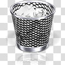 Leopard Dock for Windows XP, cylindrical silver bin transparent background PNG clipart