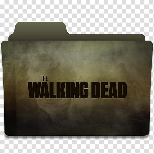 The Walking Dead Folder Icon, TWD  transparent background PNG clipart