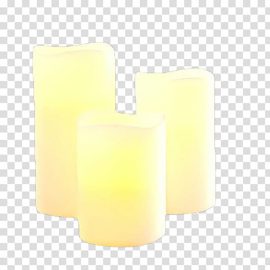 yellow lighting candle flameless candle wax, Cylinder transparent background PNG clipart