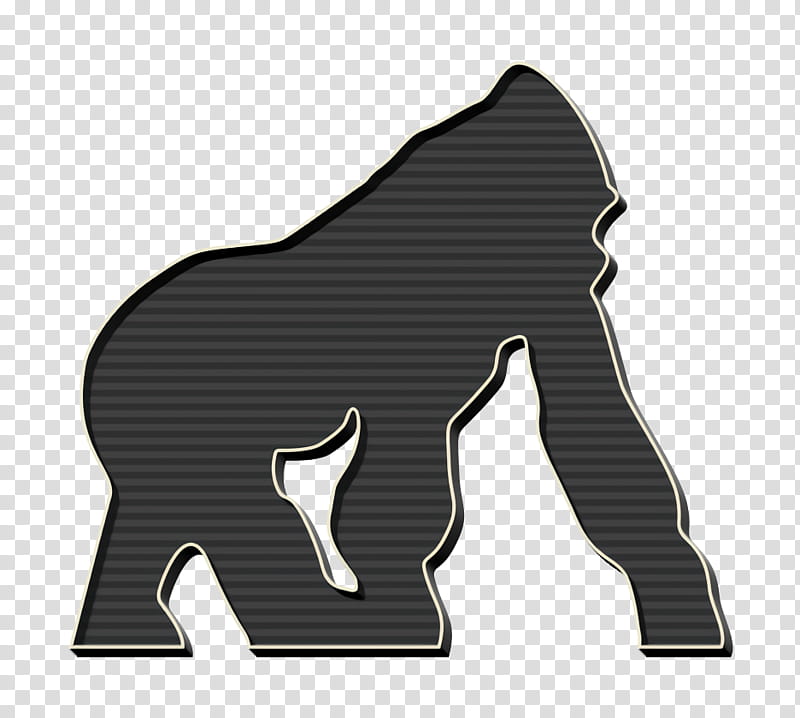 endangered icon gorilla icon, Logo, Animal Figure, Elephant, Wildlife transparent background PNG clipart