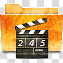 Human O Grunge, kde-folder-video icon transparent background PNG clipart