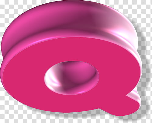 pink Q transparent background PNG clipart