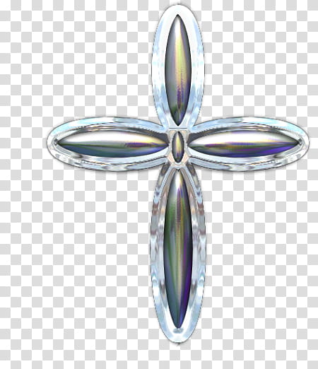 Glint n Shine Resource kit, silver-colored cross accessory transparent background PNG clipart