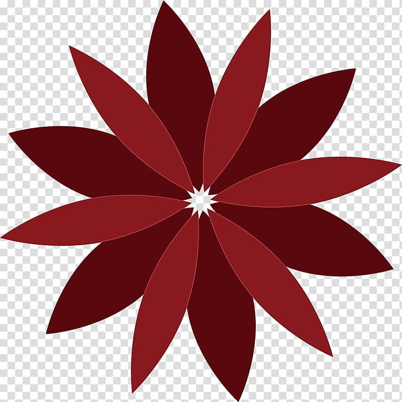 red petal leaf flower maroon, Snowflake, Winter
, Watercolor, Paint, Wet Ink, Plant, Symmetry transparent background PNG clipart