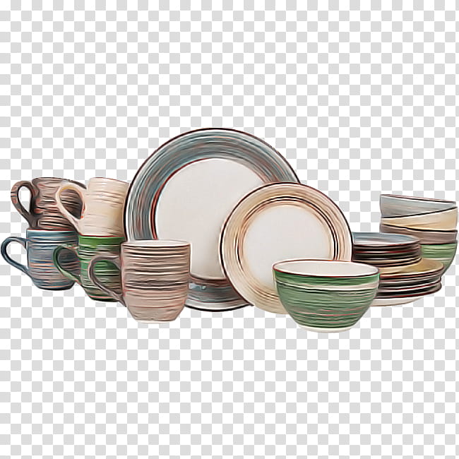 dinnerware set dishware tableware beige serveware, Earthenware, Bowl, Metal transparent background PNG clipart