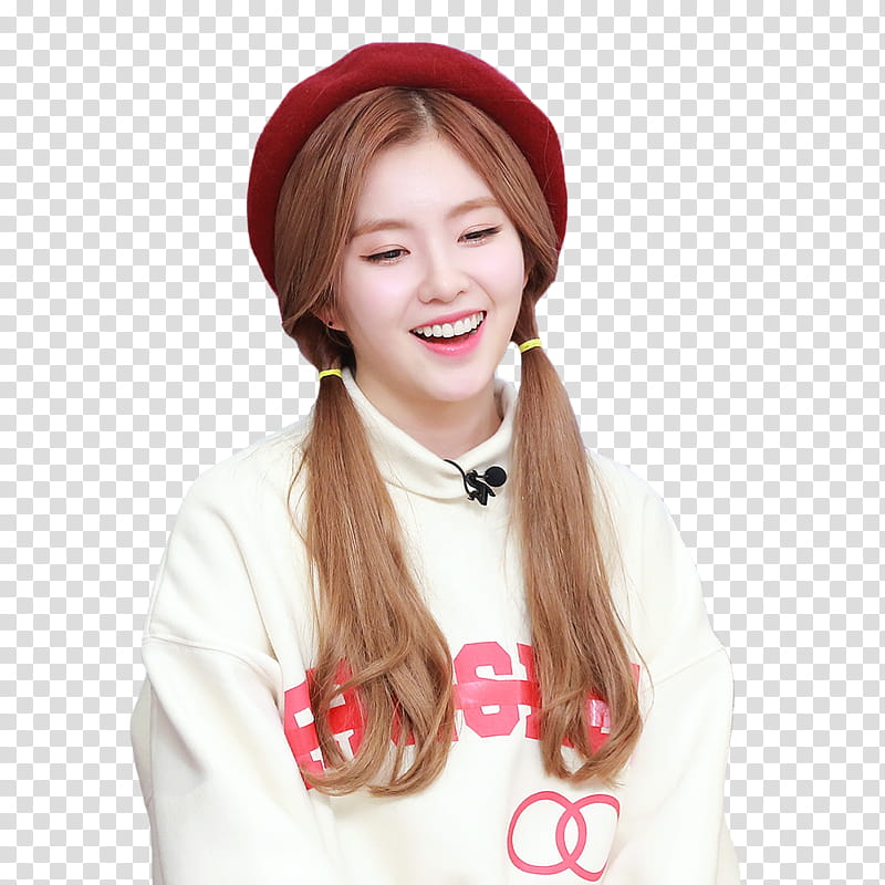 Irene Red Velvet, woman wearing red hat transparent background PNG clipart