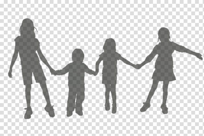 Fun Run, Child, Silhouette, Holding Hands, Foster Care, Family, Drawing, People In Nature transparent background PNG clipart
