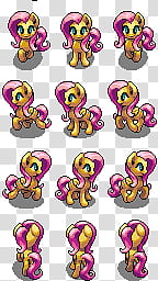 Fluttershy Trot Sprite transparent background PNG clipart