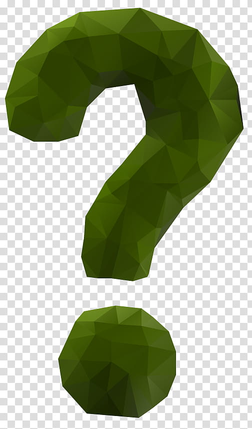 Question Mark, Low Poly, Polygon, Parallax Scrolling, Experience Design, Project, Production, Green transparent background PNG clipart