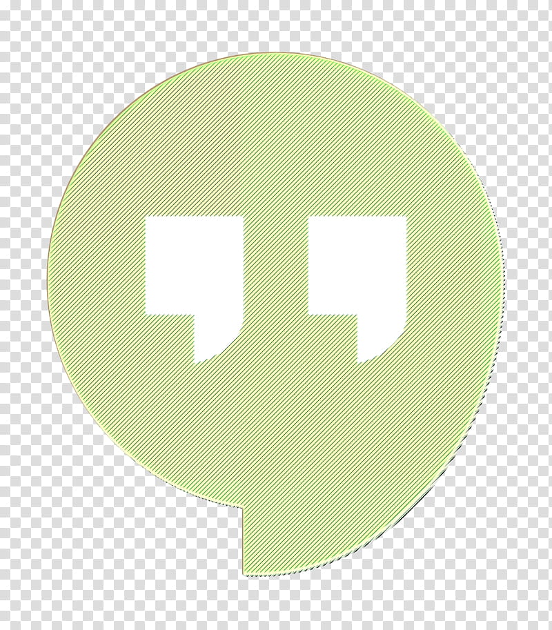 hangouts icon logo icon social icon, Social Media Icon, Green, Yellow, Text, Circle, Symbol transparent background PNG clipart