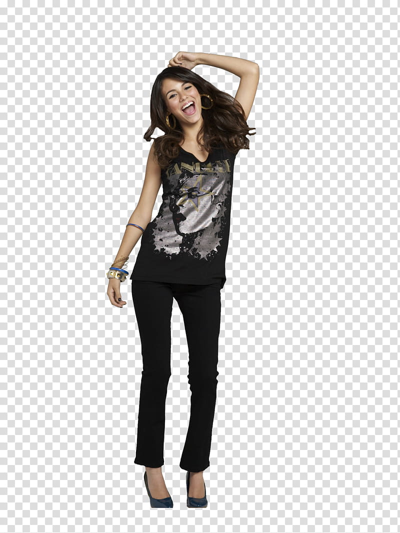 Victoria Justice, woman open her mouth while taking her a transparent background PNG clipart