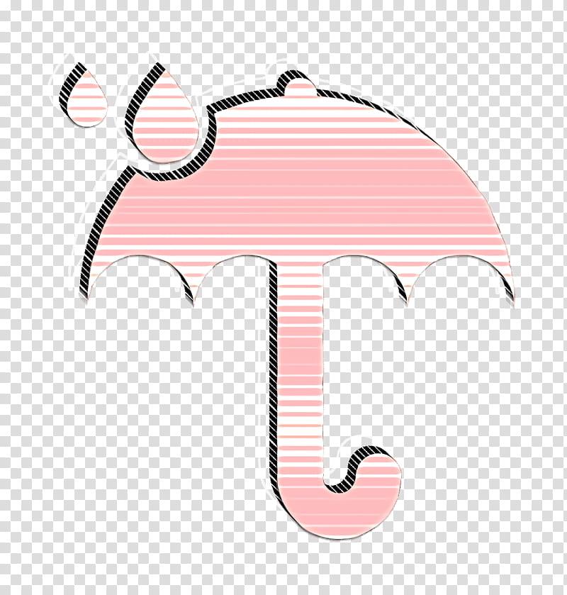 dropletts icon forecast icon rain icon, Umbrella Icon, Weather Icon, Pink transparent background PNG clipart