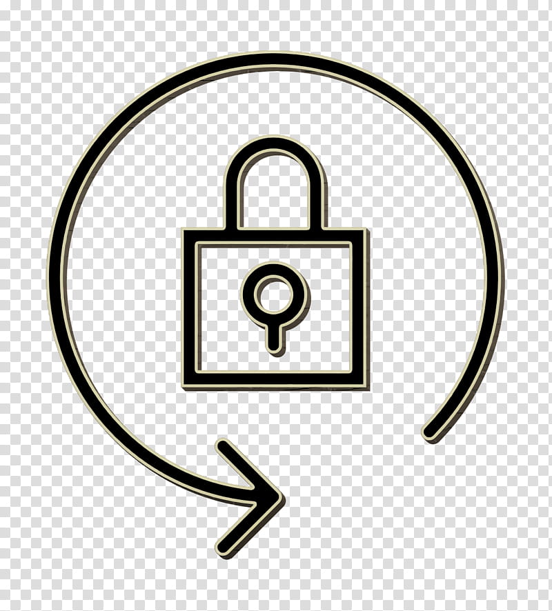 Essential Set icon Lock icon, Padlock, Line Art, Symbol, Hardware Accessory transparent background PNG clipart