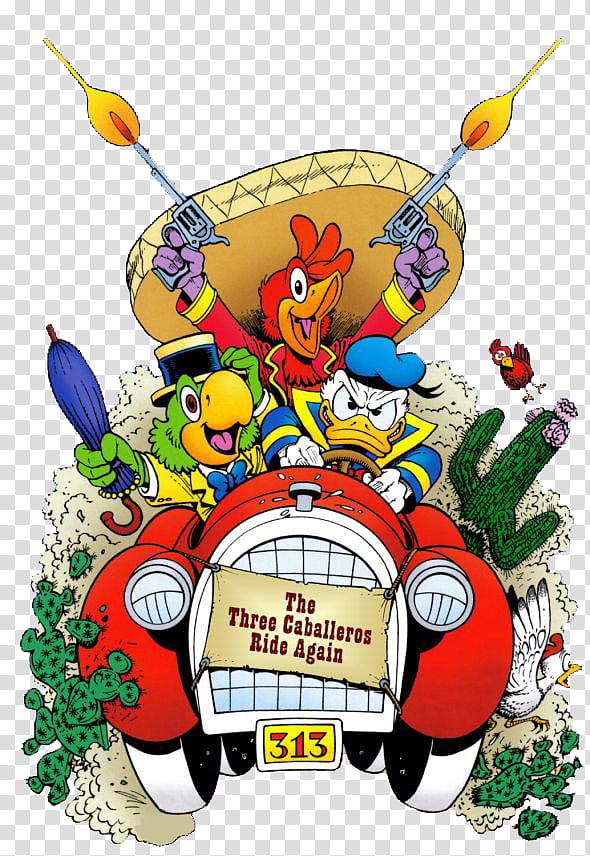Disney Logo, Three Caballeros Ride Again, Cartoon, Film, Don Rosa, Saludos Amigos, Three Amigos transparent background PNG clipart