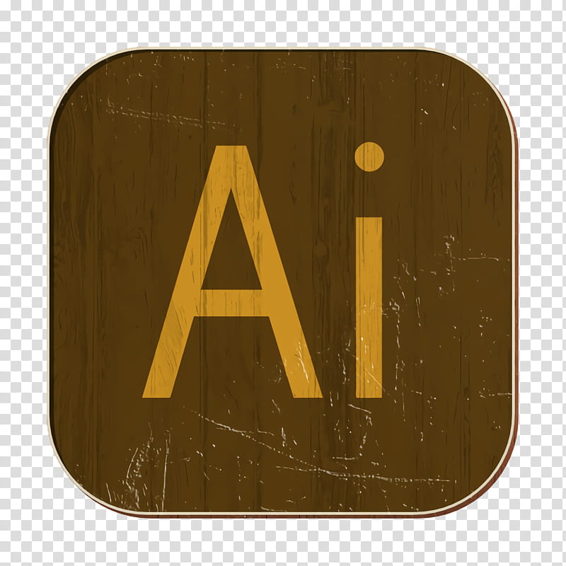Illustrator icon File Types icon Program icon, Yellow, Brown, Text, Orange, Tan, Line, Metal transparent background PNG clipart