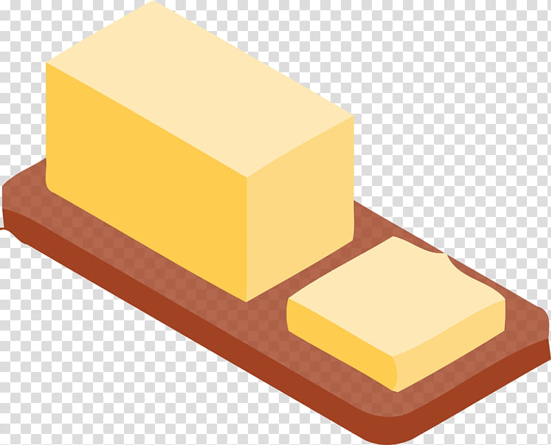 butter food, Yellow, Rectangle, Dairy, Brick transparent background PNG clipart