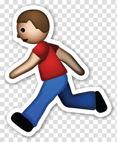 EMOJI STICKER , walking man emoji transparent background PNG clipart