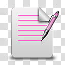 Girlz Love Icons , memo, notepad paper and pen icon transparent background PNG clipart