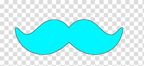 blue mustache art transparent background PNG clipart