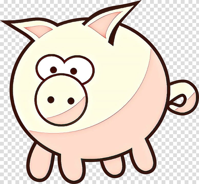 Pig, Cartoon, Miniature Pig, Drawing, Dark Lord Chuckles The Silly Piggy, White, Nose, Snout transparent background PNG clipart