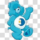 Care Bears V, blue bear illustration transparent background PNG clipart