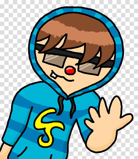 Cool Chimneyswift, man wearing blue hoodie and sunglasses illustration transparent background PNG clipart