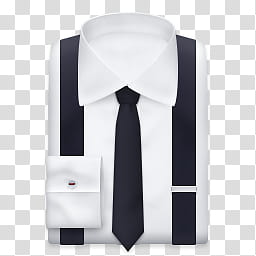 Executive, white and black suit with suspender belt art transparent background PNG clipart