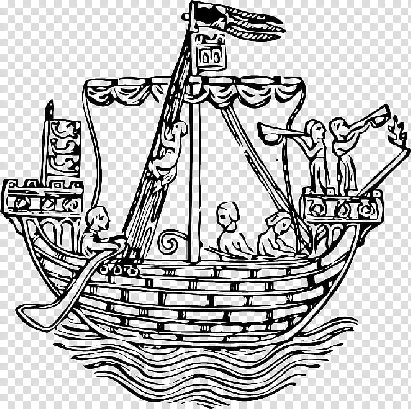Ship, Sailing Ship, Drawing, Sailboat, Woodcut, Rubber Stamping, Viking Ships, Anchor transparent background PNG clipart