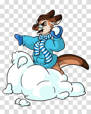 Fight, Snowball Fight,  Cartoon, Drawing, Character, Game, Animal, Animal Figure transparent background PNG clipart thumbnail