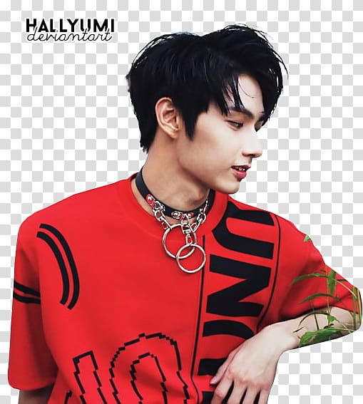 SEVENTEEN Performance Team, man wearing collar transparent background PNG clipart