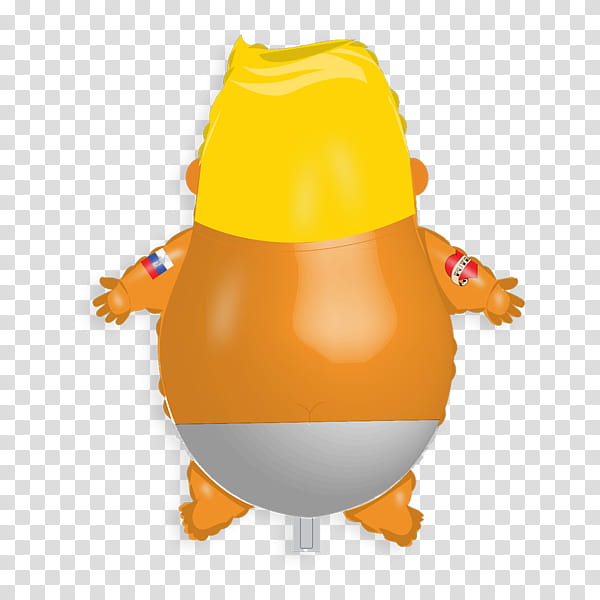 Cartoon Baby Bird, Donald Trump Baby Balloon, Protests Against Donald Trump, Politics, Blimp, Hill, Mike Pence, Orange transparent background PNG clipart
