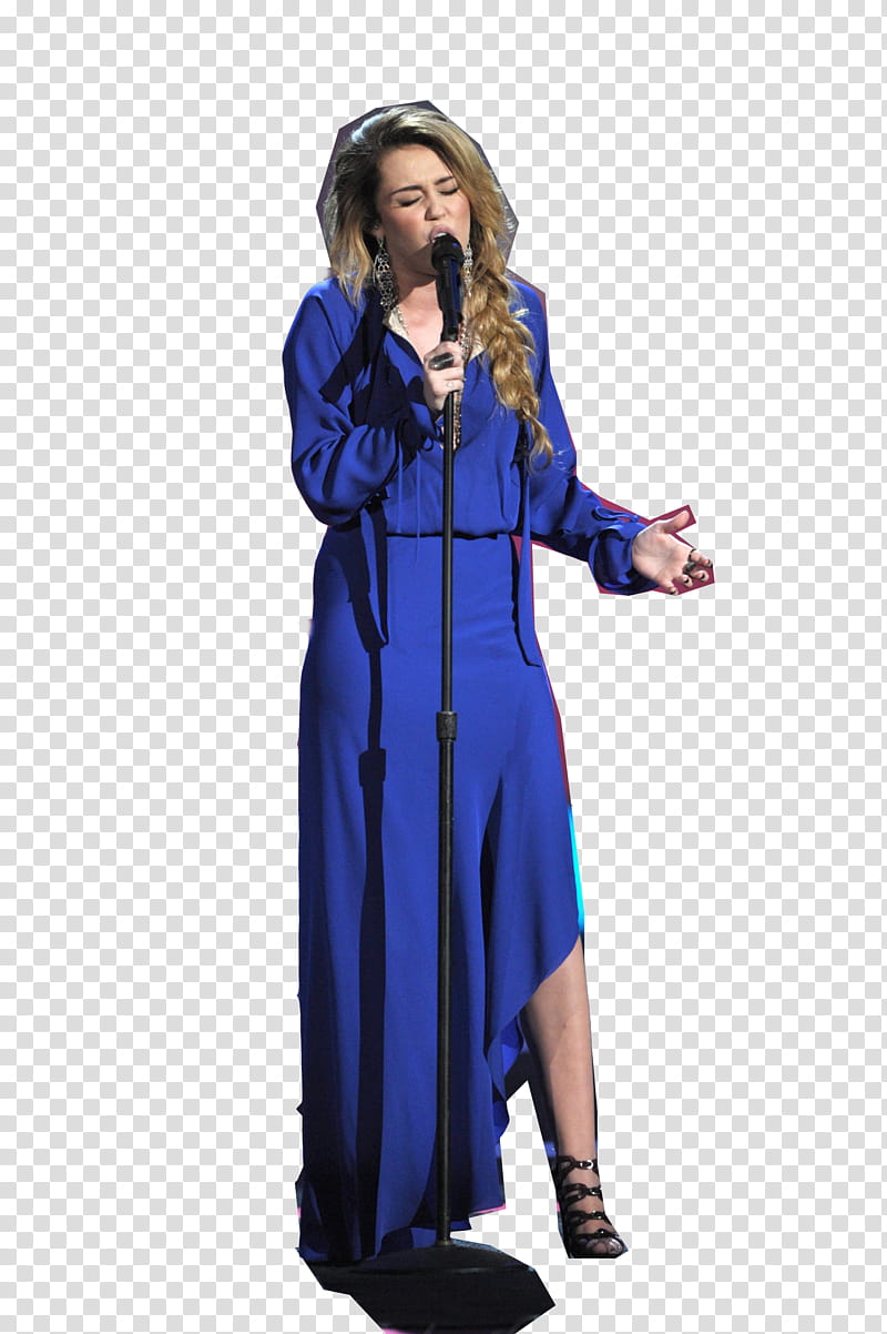 Miley Cyrus, Adele holding microphone transparent background PNG clipart