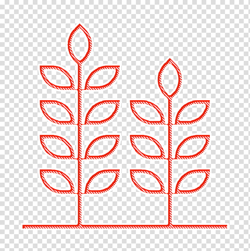 Farming and Gardening icon Rice icon Wheat icon, Text, Line, Plant transparent background PNG clipart