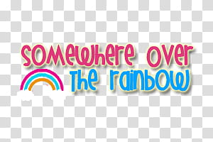 textos, somewhere over the rainbow text transparent background PNG clipart