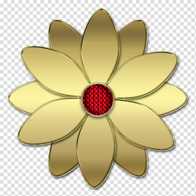 Decorative flowerses in, gold flower transparent background PNG clipart