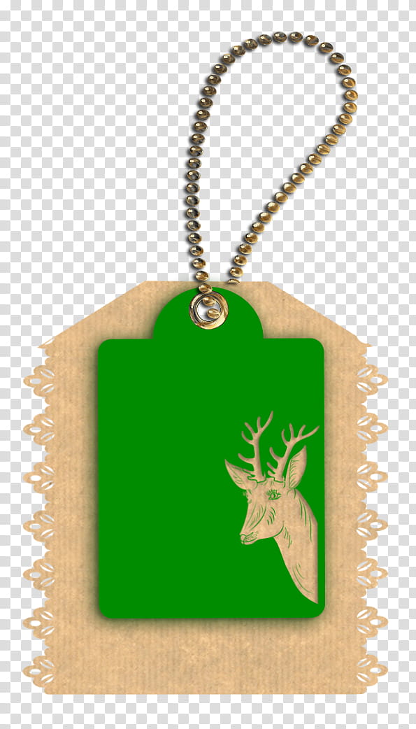Christmas tags, green and brown product tag illustration transparent background PNG clipart