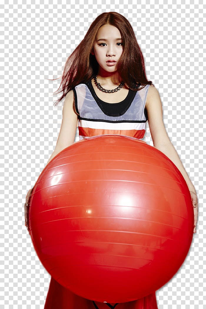 SIXTEEN TWICE p, woman holding red ball transparent background PNG clipart