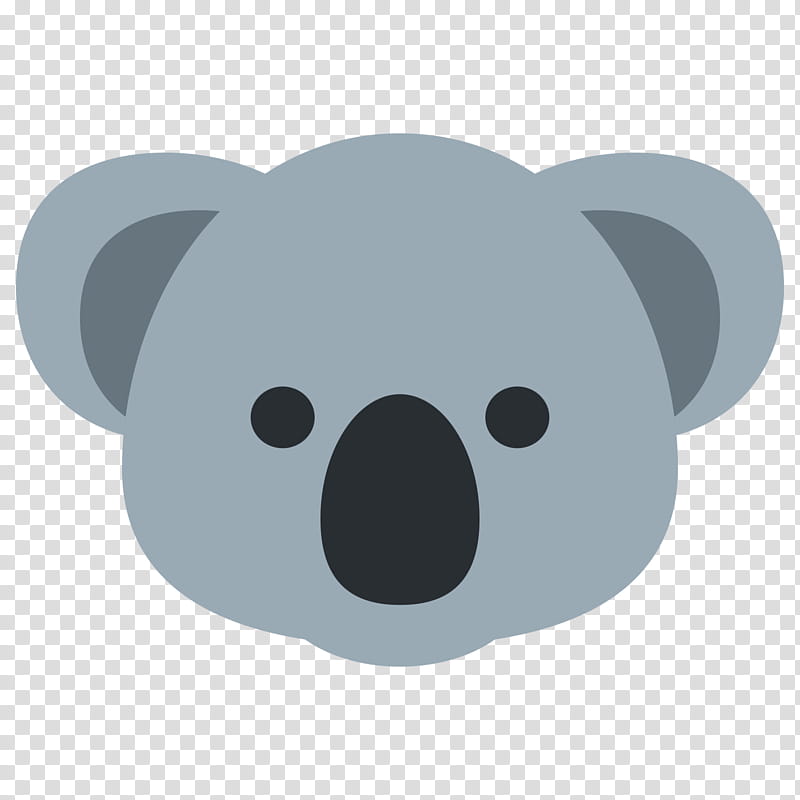 Koala Emoji, Sticker, Emoji Domain, Iphone, Cuteness, Animal, Nose, Snout transparent background PNG clipart