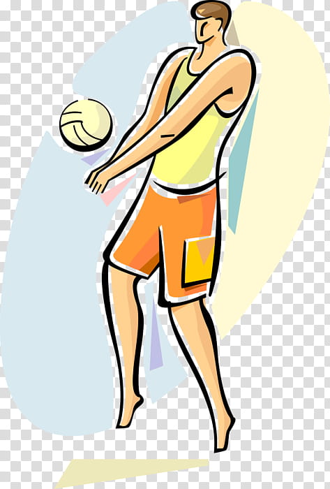 Beach Ball, Volleyball, Volleyball Player, Cartoon, Sports, Beach Volleyball, Football Player, Standing transparent background PNG clipart
