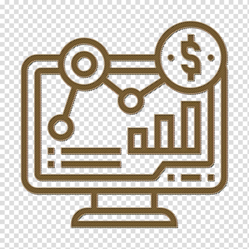 Graphic icon Investment icon Analytics icon, Line Art transparent background PNG clipart