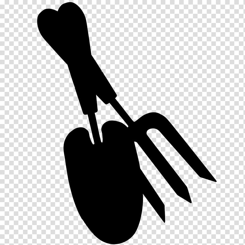 Black White M Hand, Black White M, Finger, Line, Pitchfork, Shovel, Logo, Garden Tool transparent background PNG clipart